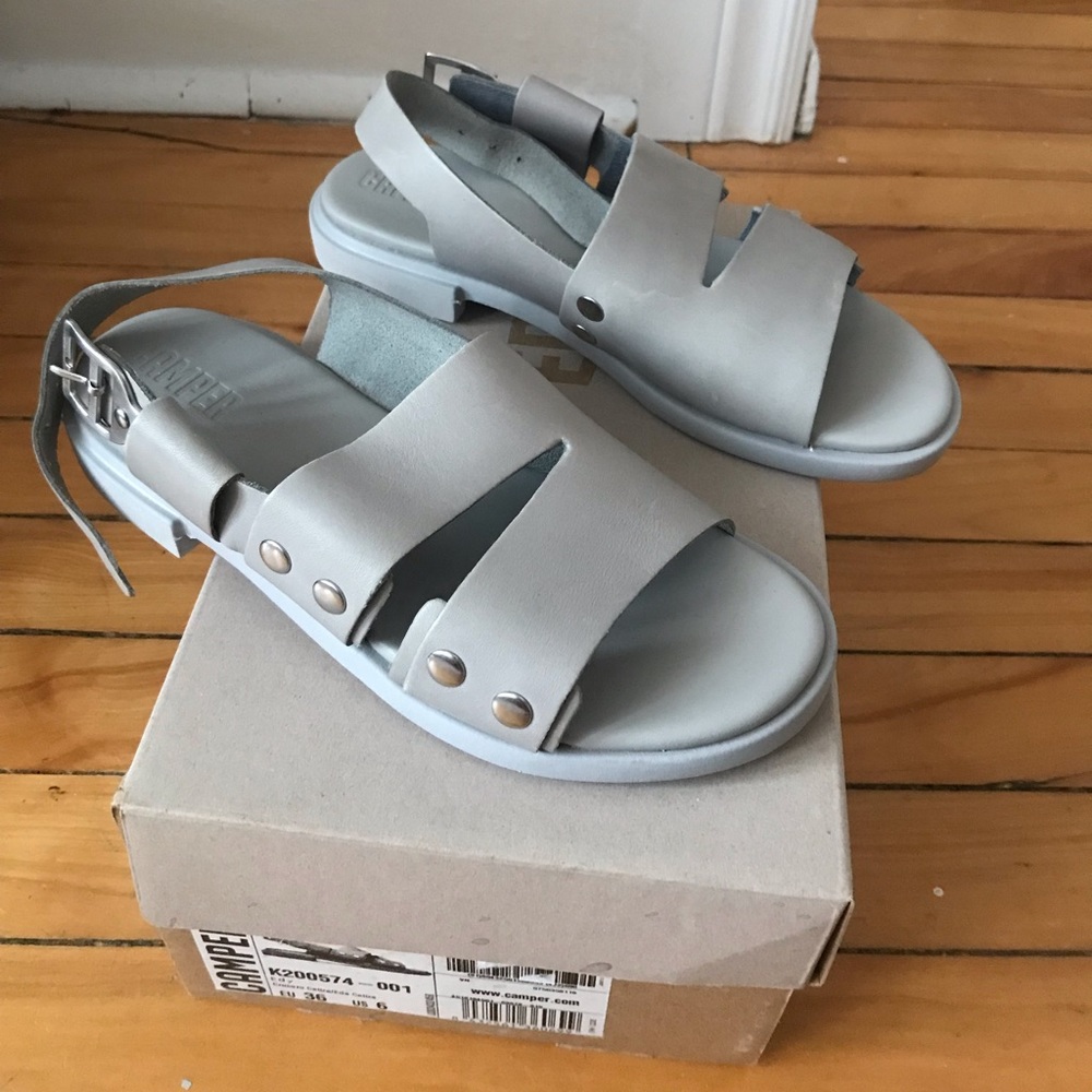 Camper Edy Sandal in Grey - never worn!
